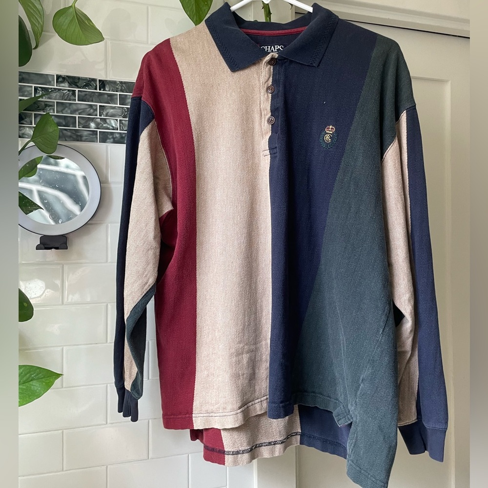 BUNDLE: 2 Printed Henley Long Sleeves